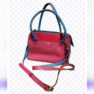 Patricia Nash Bag  Leather POLKA DOT Handbag  Leather RARE  Crossbody